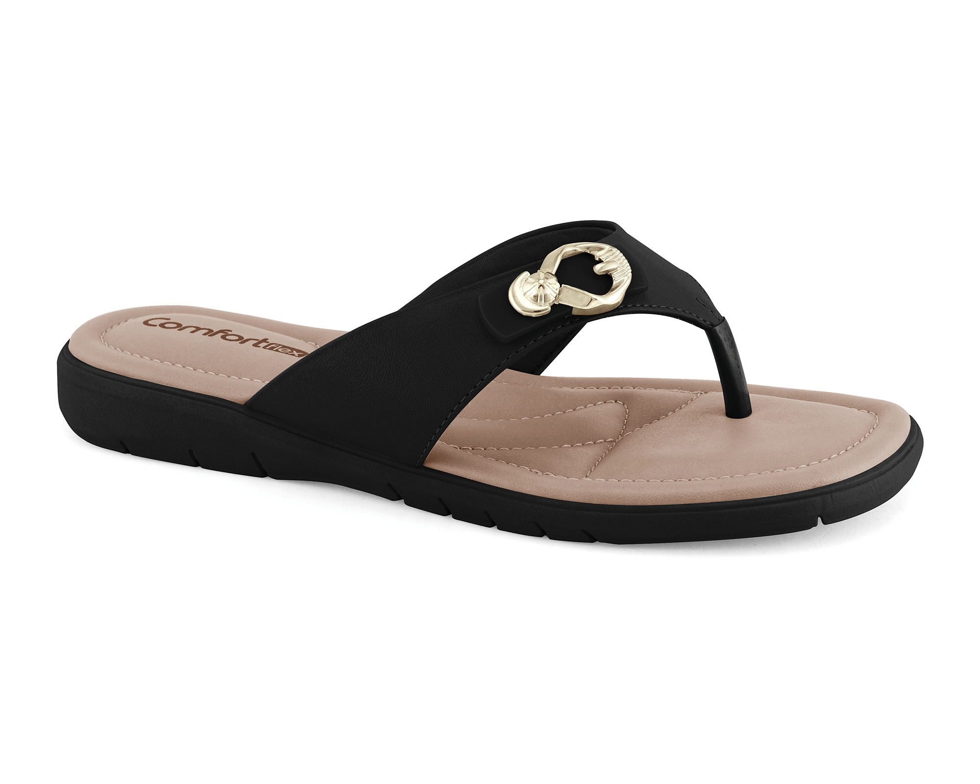 Chinelo Preto Sola Baixa - Marketplace Comfortflex