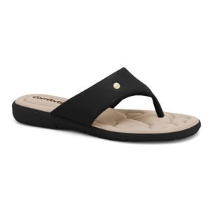 Chinelo Feminino Preto Comfortflex 2480325-3