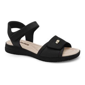 Sandália Papete Preta Comfortflex 2351403-15