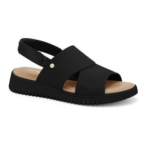 Sandália Papete Preta Comfortflex 2449401-2