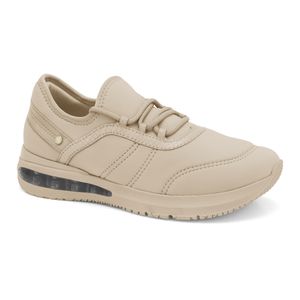 Tênis Feminino Casual Lycra Almond Comfortflex 2448402-5