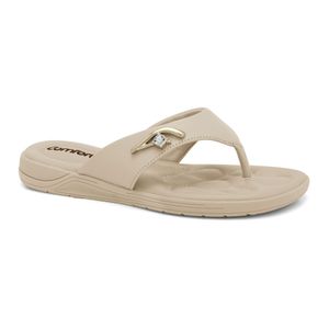 Chinelo Feminino Almond Comfortflex 2480403-1