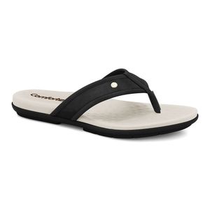 Chinelo Feminino Preto Comfortflex 2440301-3