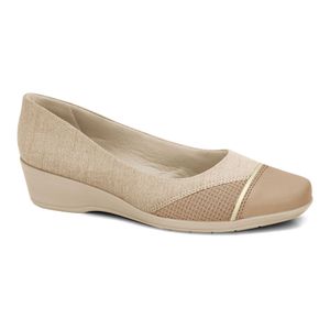 Sapatilha Anabela Almond Comfortflex 2494302-8
