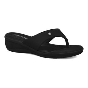 Chinelo Anabela Preto Comfortflex 2488403-6