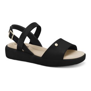 Sandália Preta Papete Comfortflex 2447402-5