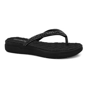 Chinelo Preto Slip Star Comfortflex 2442431-1