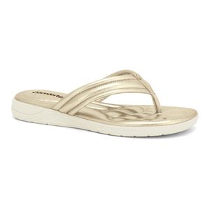 Chinelo Feminino Dourado Comfortflex 2480407 -1