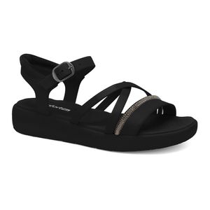 Sandália Patete Preta Comfortflex 2481404-3