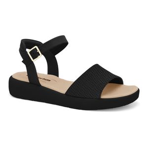 Sandália Preta Papete Comfortflex 2481403-3