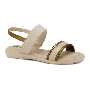 Sandália Rasteira Almond Comfortflex 2468404-1