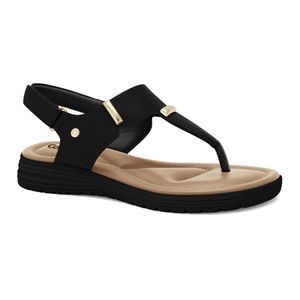 Sandália Papete Preta Comfortflex  2551304-5