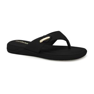 Chinelo Preto Comfortflex 2580301-12