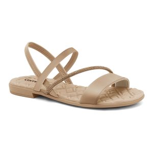 Sandália Rasteira Caqui Comfortflex 2471403-4