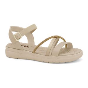 Sandália Papete Almond Comfortflex 2542304-4