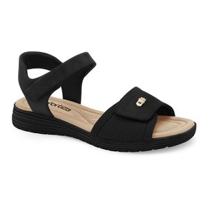 Sandália Papete Preta Comfortflex 2351403-8