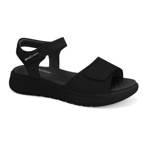 Sandália Papete Preta Comfortflex 2547305-8