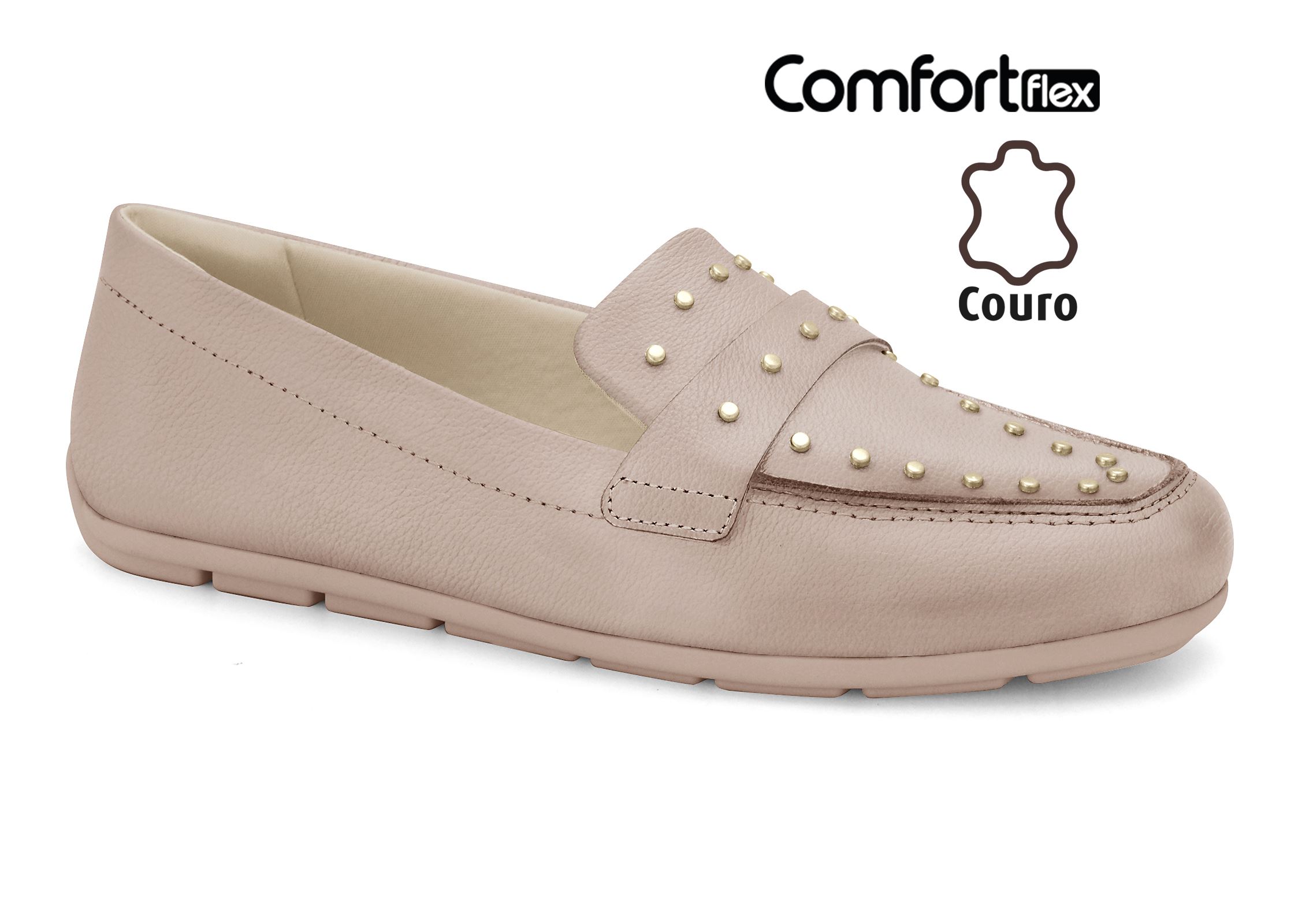ガンバロン flk042141 Mocassim Couro Marketplace Comfortflex - Comfortflex