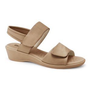 Sandália Anabela Caqui Comfortflex 2572303-7