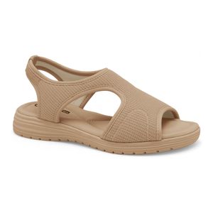 Sandália Lycra Caqui Comfortflex 2551302-10