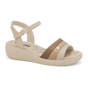 Sandália Anabela Almond Comfortflex 2586403-5