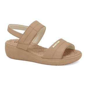 Sandália Anabela Caqui Comfortflex 2586402-6