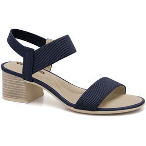 Sandália Salto Bloco Marinho Comfortflex 2456401-13