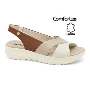Sandália Couro Coconut Comfortflex 2543403-6