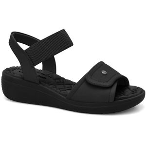 Sandália Anabela Preta Comfortflex  2486403-2