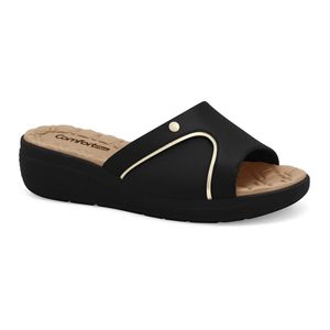Tamanco Anabela Preto Comfortflex 2586401-6