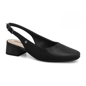 Slingback Verniz Preto Comfortflex 2495421-6