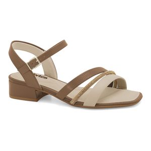 Sandália Salto Baixo Cacau Comfortflex 2555402-1