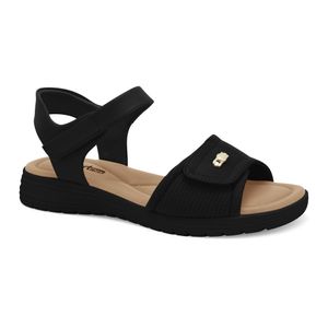 Sandália Papete Preta Comfortflex 2551303-2