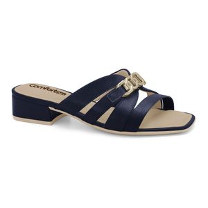 Tamanco Salto Baixo Marinho Comfortflex 2555401-7