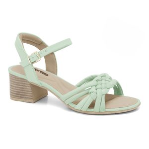 Sandália Salto Bloco Salvia Comfortflex 2456405-1