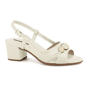 Sandália Salto Bloco Coconut Comfortflex 2557408-3