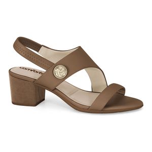 Sandália Salto Bloco Cacau Comfortflex 2562404-3
