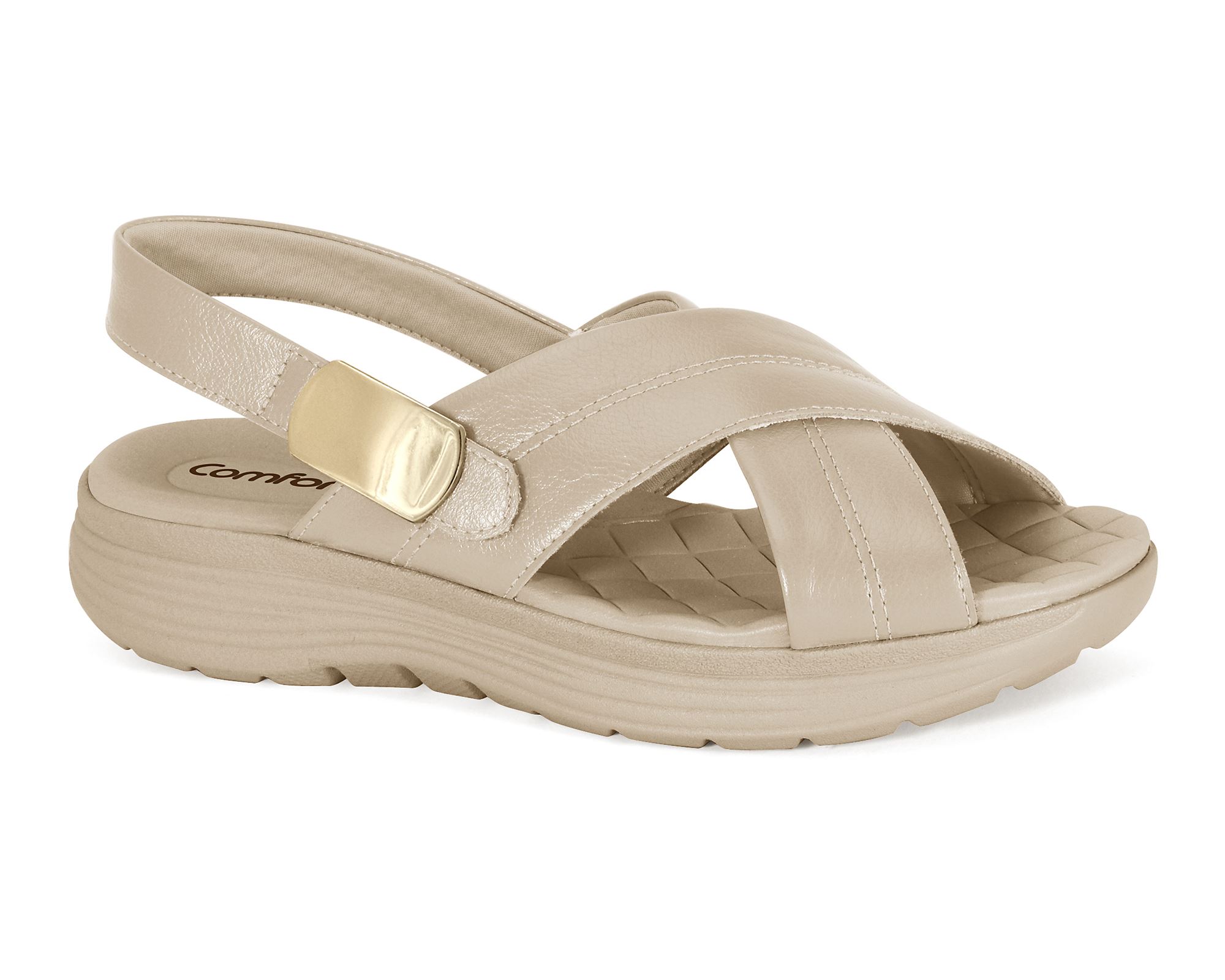 Sandália Almond Marketplace Comfortflex - Comfortflex